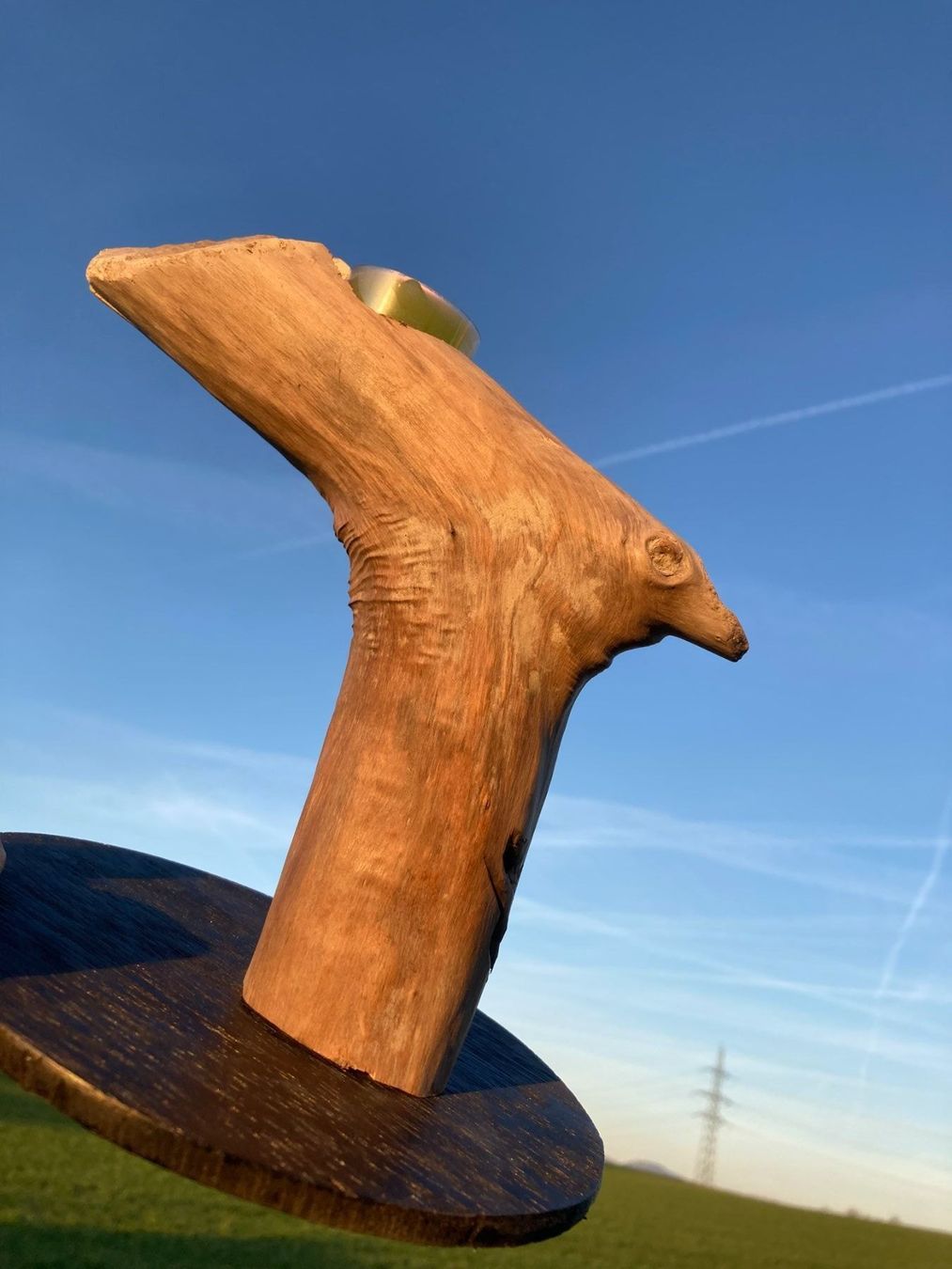 Kerzenständer: Kerzenhalter Schwemmholz Vogel Handarbeit – Gebraucht aus Subingen von Etageren 3