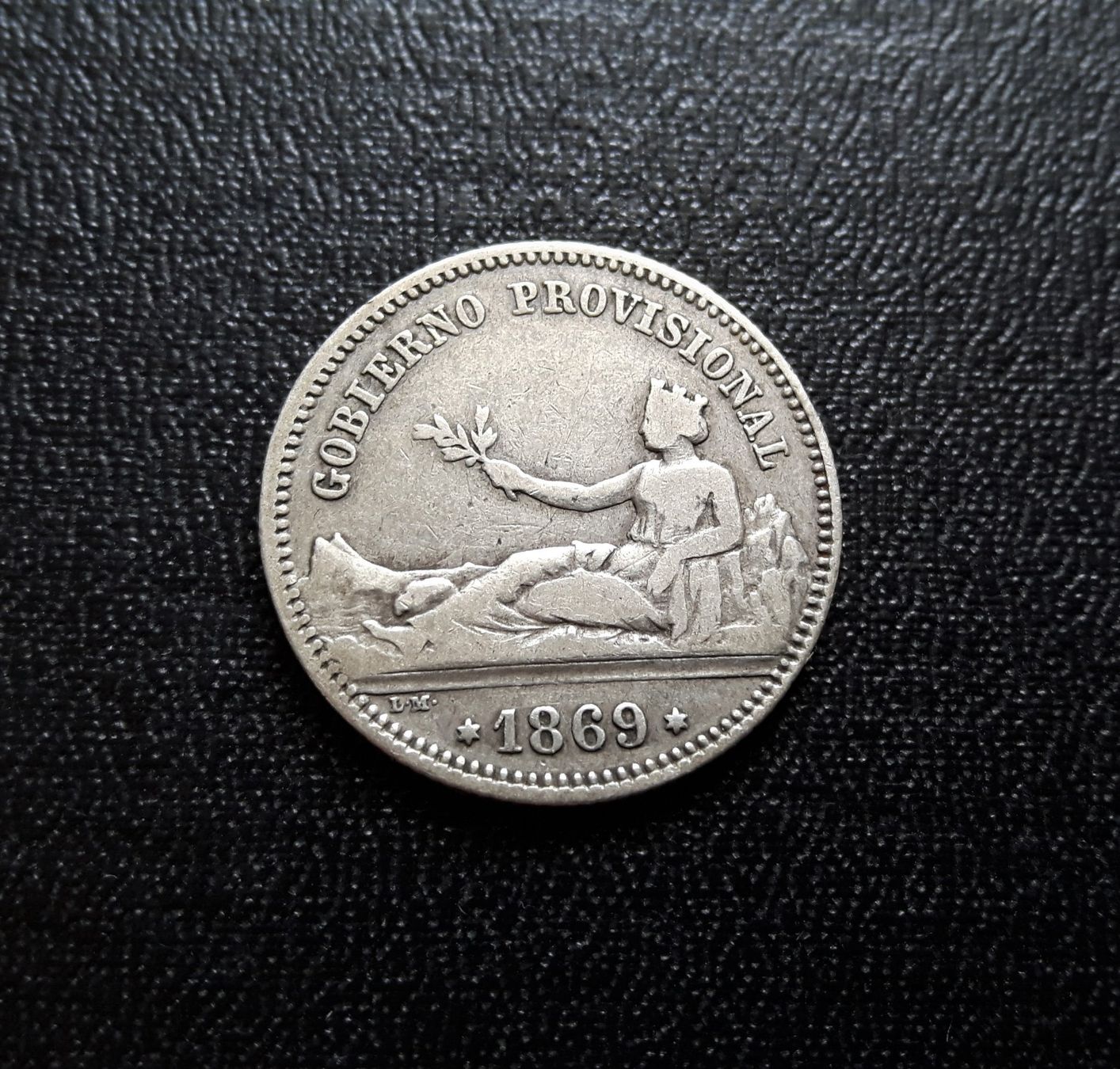 Tutti le monete: 1 Pesetas SPANIEN 1869 – Usato da Zürich venduto da brinkosos