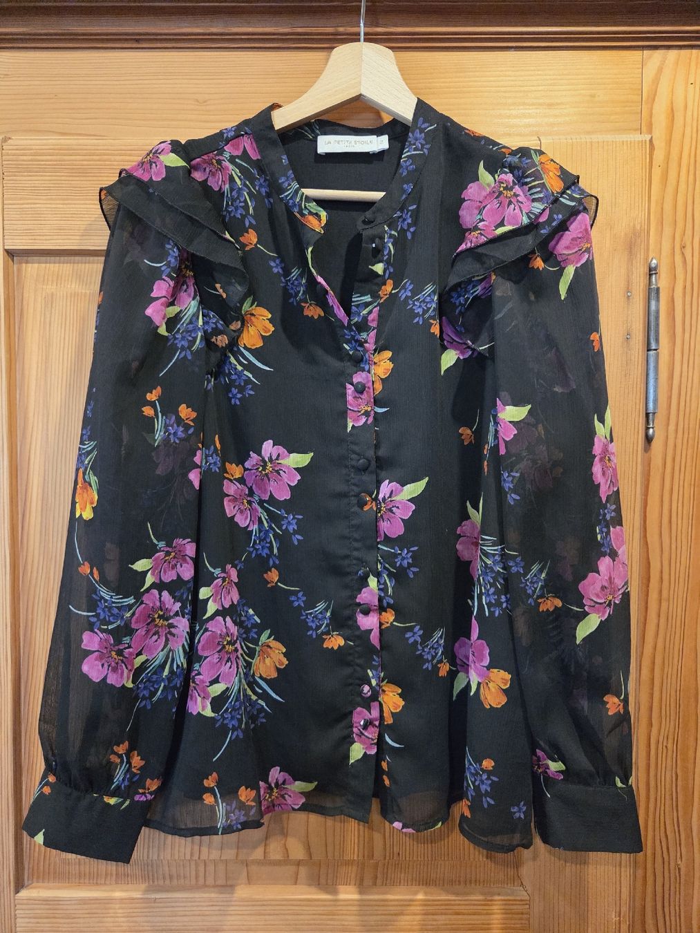 Camicette: La Petite Étoile Paris - Bluse mit Blumenmuster, Gr. 2 – Usato da Herbetswil venduto da ursjoel