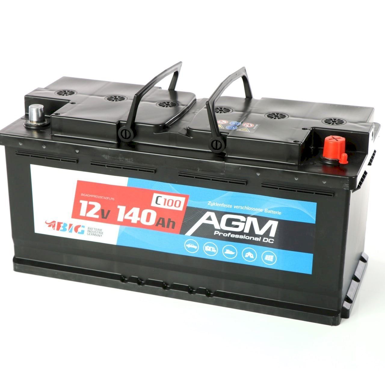 Elettrotecnica: BIG AGM 12V 140Ah C100 Solarbatterie – Nuovo e nell'imballaggio originale da Bottighofen venduto da zaap 1