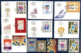 1982 - 91 - Jugoslawien FDC mit Blocks+ Div. Blocks ET + **