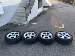 18 Zoll Original Audi A6 Alufelgen mit Winterreifen 