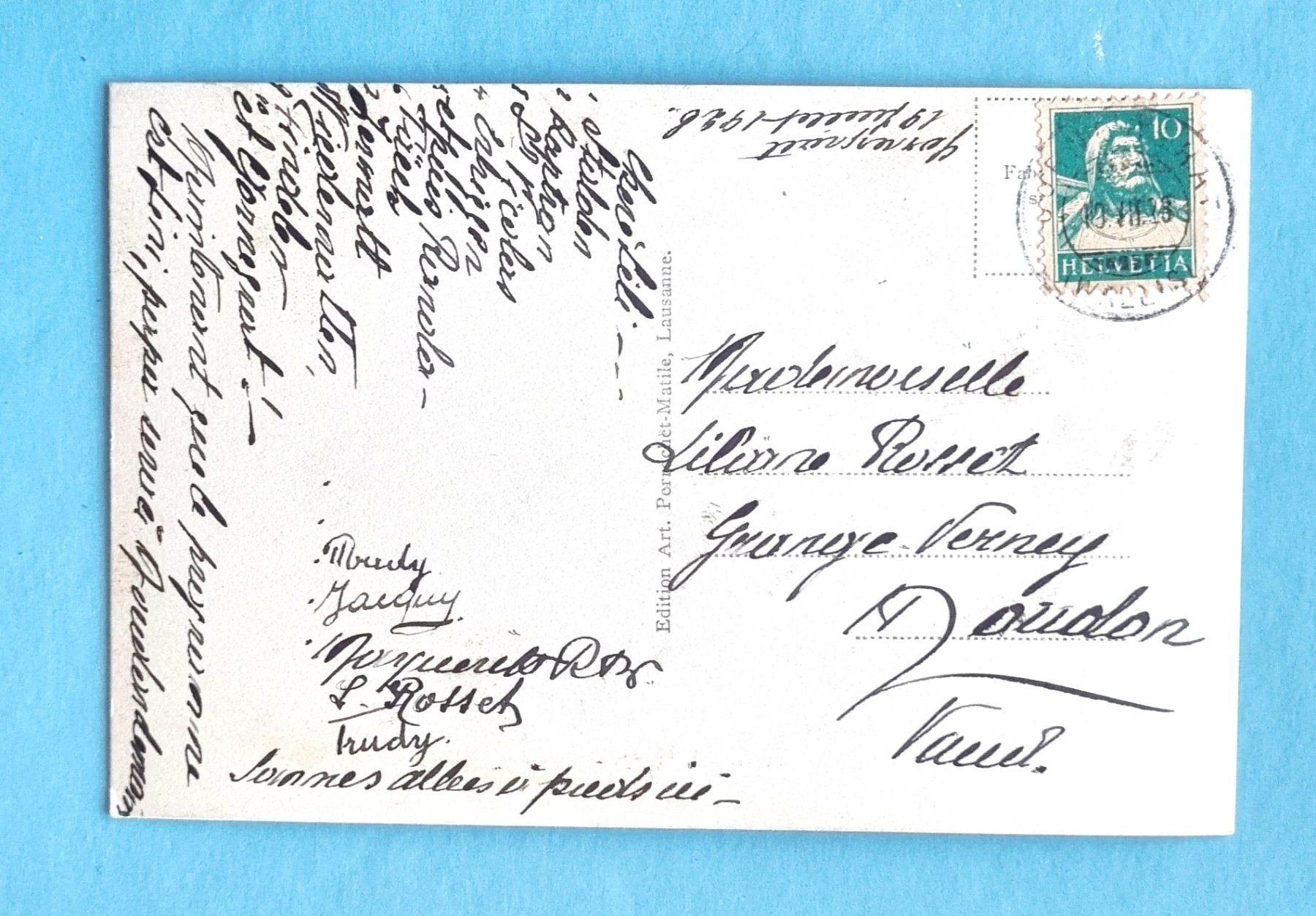 Cartoline postali: Chemin de Fer de Gornergrat - 1936 – Usato da Rothrist venduto da RROENK 1