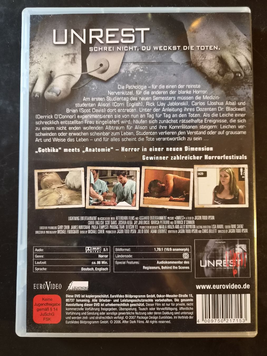 Tutti i DVDs: Unrest DVD (18+) – Usato da S-chanf venduto da pat_9lxp 1