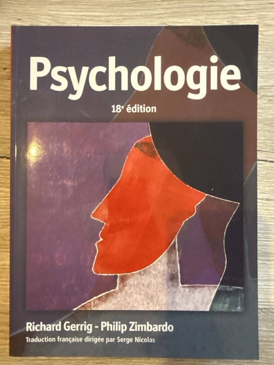 Libri: Psychologie 18e édition - Pearson – Nuovo e nell'imballaggio originale da Genève venduto da DoualS