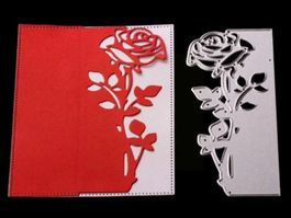 Stanzschablone Nr. 277, Blume, Rose (Sizzix geeignet)