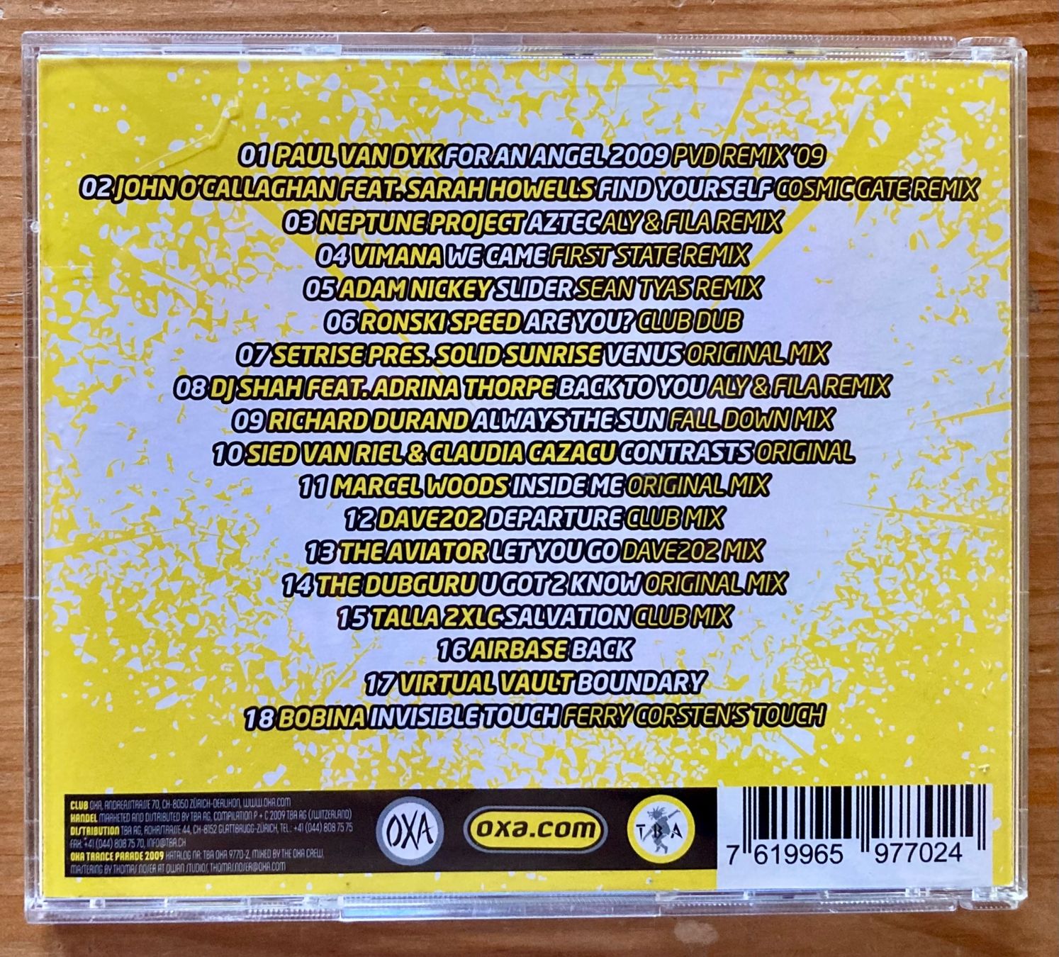 CD: OXA Trance 2009 (TBA Rec., 2009) – Nuovo (secondo la descrizione) da Zürich venduto da Djmotionch 3