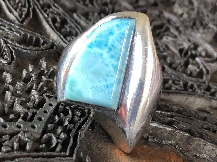 Anelli: LARIMAR Silber " Biker " Ring !!!  Grösse : 61 – Nuovo (secondo la descrizione) da Seftigen venduto da tigers12
