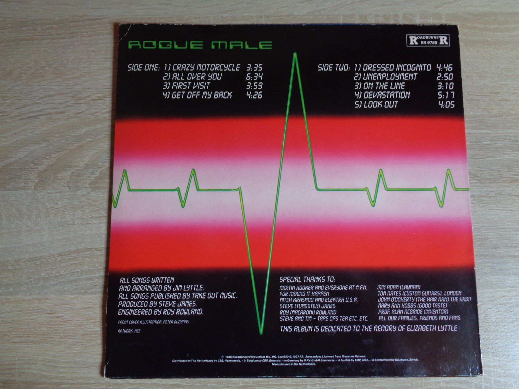 Dischi in vinile: ROGUE MALE - FIRST VISIT (LP) – Usato da Weiningen ZH venduto da Princebebe 1