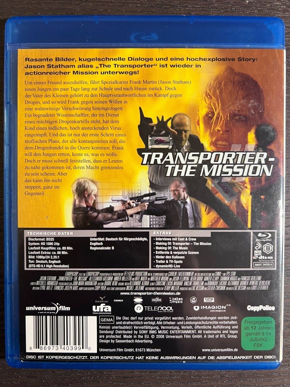 Tutti i DVDs: Transporter - The Mission – Usato da Zürich venduto da Blu-ray_ZH 1