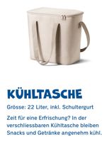 Kühltasche 22L beige, ideal für Sommerausflüge & Picknicks