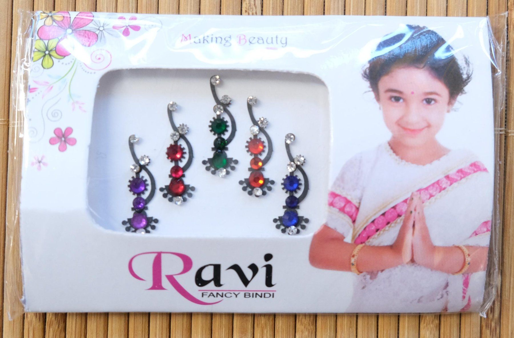 Make-up: Set 4x Bindi Stickers selbstklebender Gesichts Schmuck – Nuovo (secondo la descrizione) da Zürich venduto da Masala-Oase 4