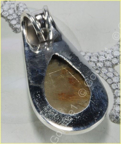 Anhänger: RUTILATED QUARTZ, Rutilquarz Anhänger 925 Silber – Neu und originalverpackt aus Oberglatt ZH von Goldfee1 2