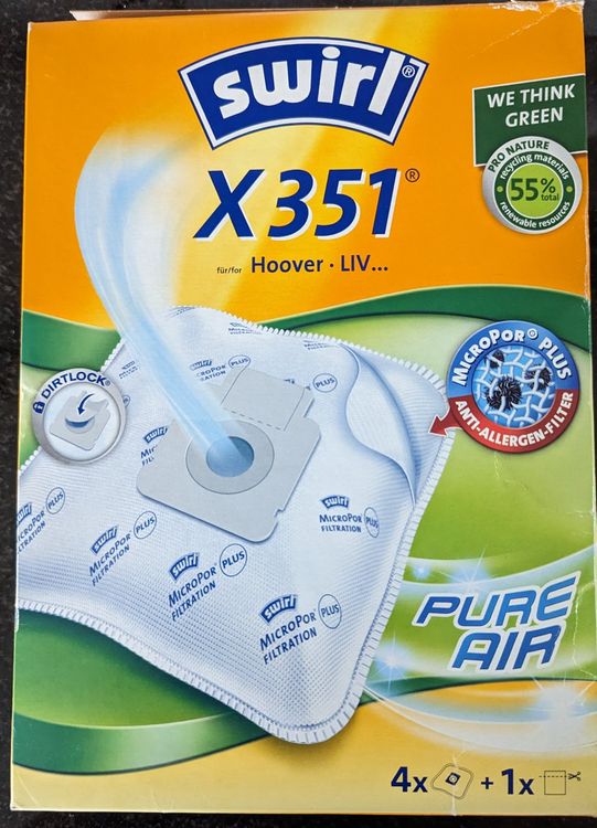 10 Vacuum Bags + 2 Filters Compatible With Swirl X351 - 5-Layer, Allergy Friendly 8 thumbnail image