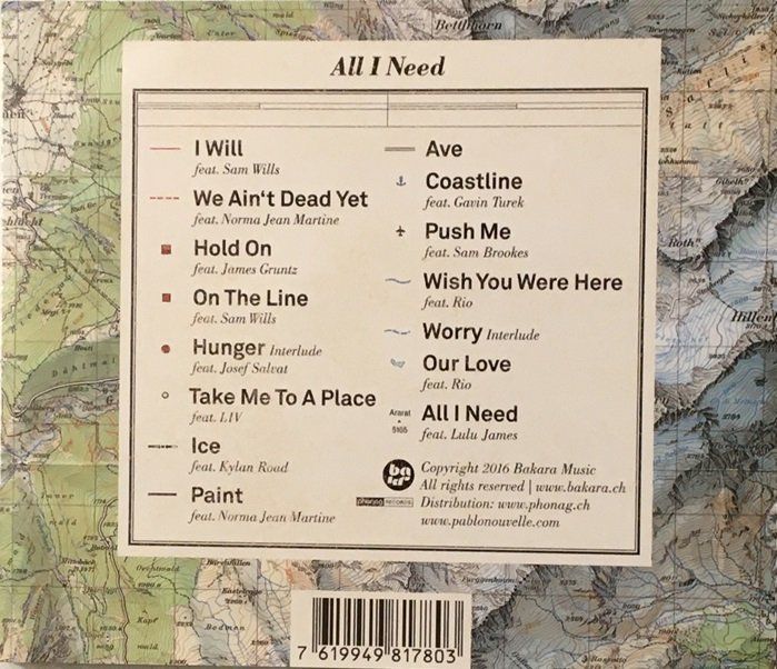 CDs: Pablo Nouvelle - All I need – D'occasion à Grüningen par azulverde 1
