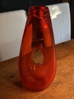 Trendige Vase rot, 40cm