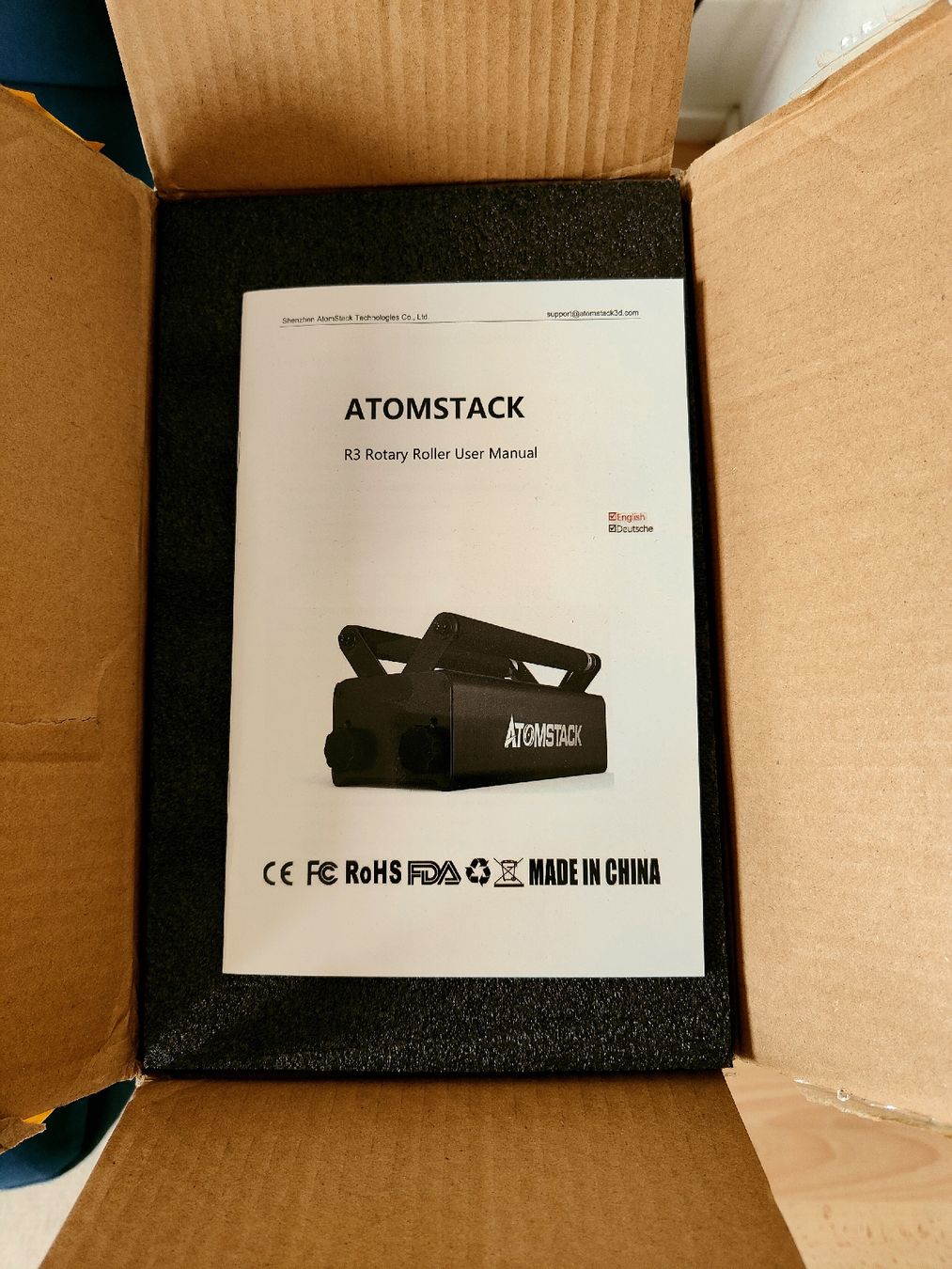 Atomstack Alle Maschinen: Atomstack R3 Rotationswalzen-Modul. – Neu und originalverpackt aus Malters von leif 4