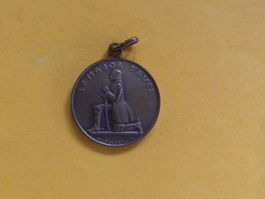 Médaille ancienne en bronze Major Davel, 1923