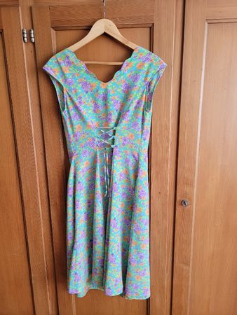 Sommerliches Blumenkleid, Grösse 38, Vintage Stil💐👗