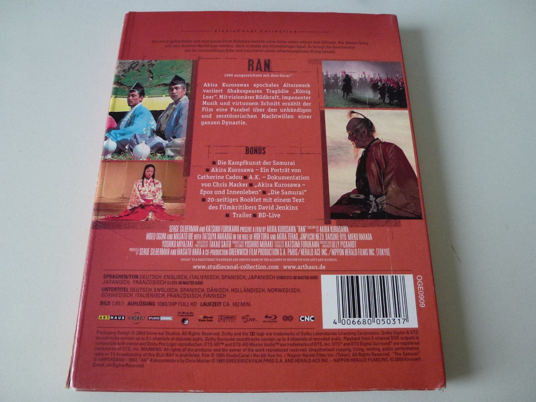 Tutti i DVDs: Ran - (Studio Canal) (1985) Blu-Ray – Nuovo (secondo la descrizione) da Bern venduto da Frebo 1