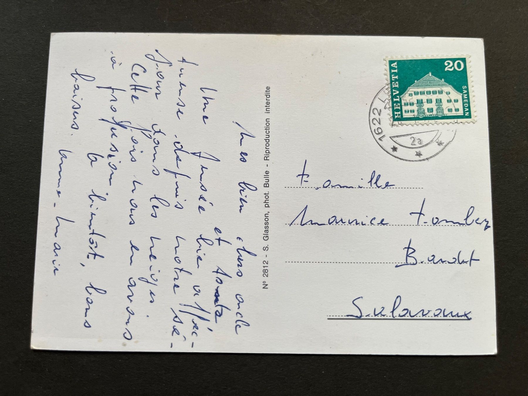Cartoline postali: Les Paccots s. Châtel-St-Denis, 4 Ansichten, Autobus – Usato da Ostermundigen venduto da DaxKarten-75 1