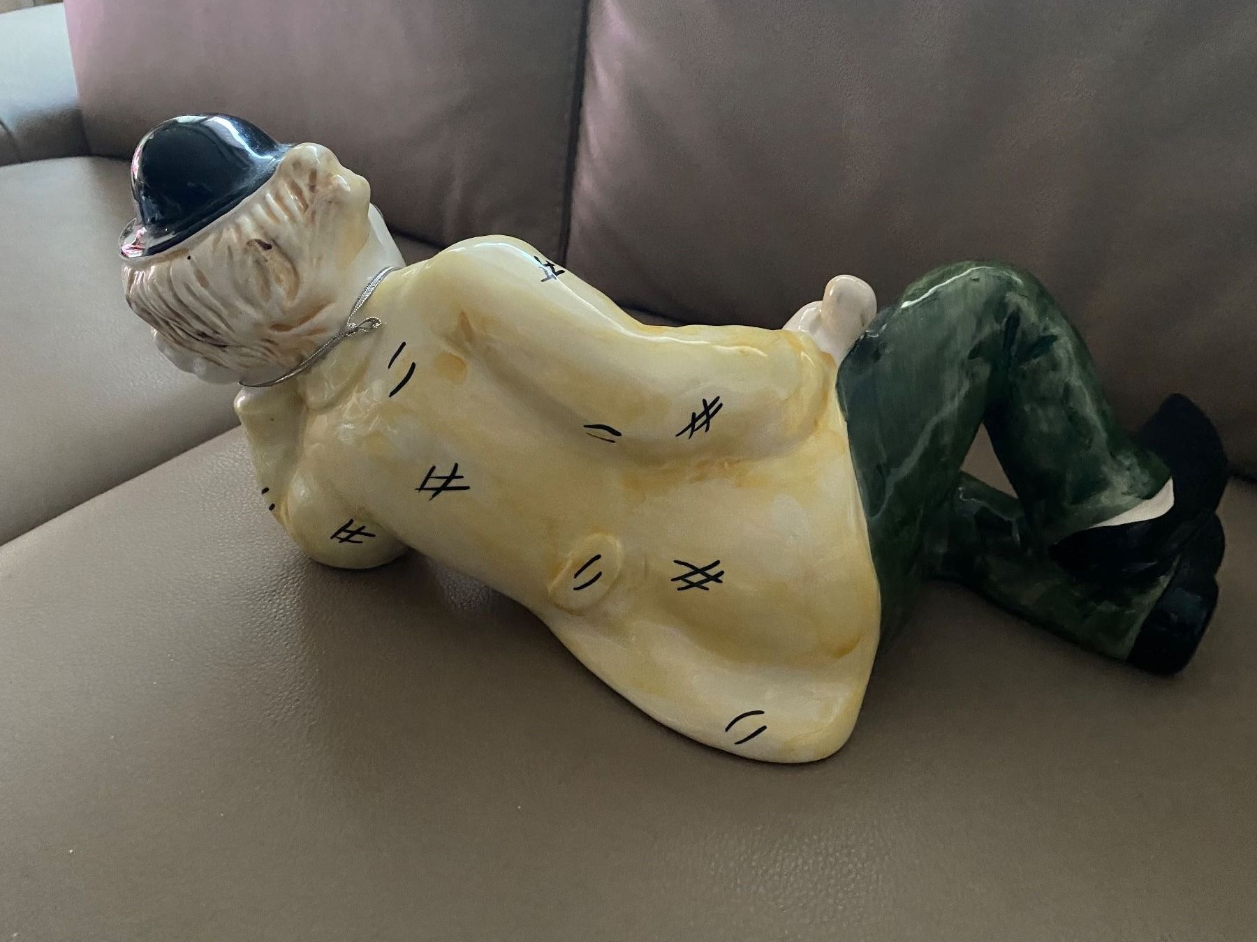 Figuren: Lustige Clown Keramikfigur, 42cm lang – Gebraucht aus Neftenbach von Rose40 2