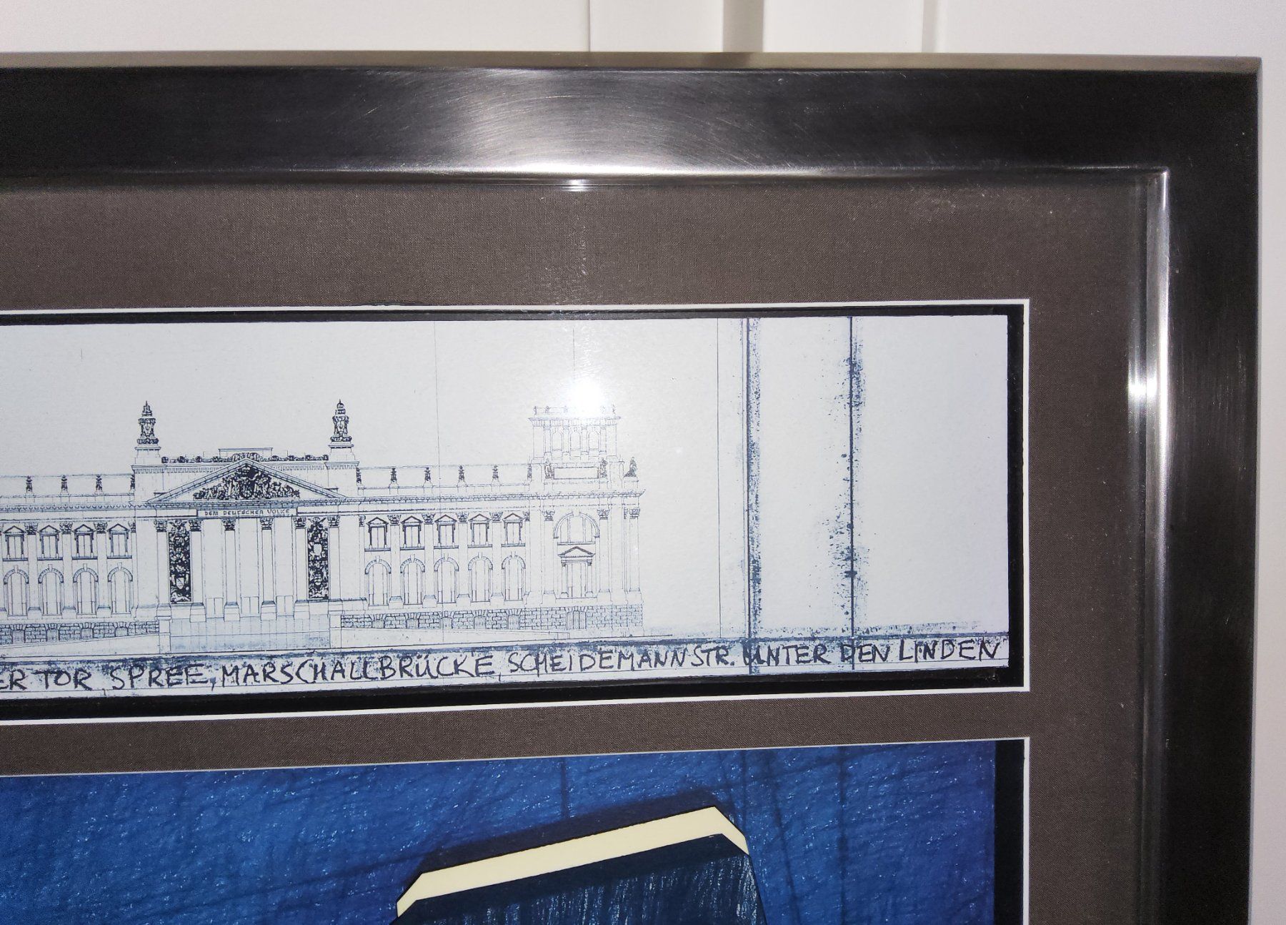 Gemälde: Grosse CHRISTO 3D-Collage - WRAPPED REICHSTAG 1993 – Gebraucht aus Thalwil von freespirit-kev 2