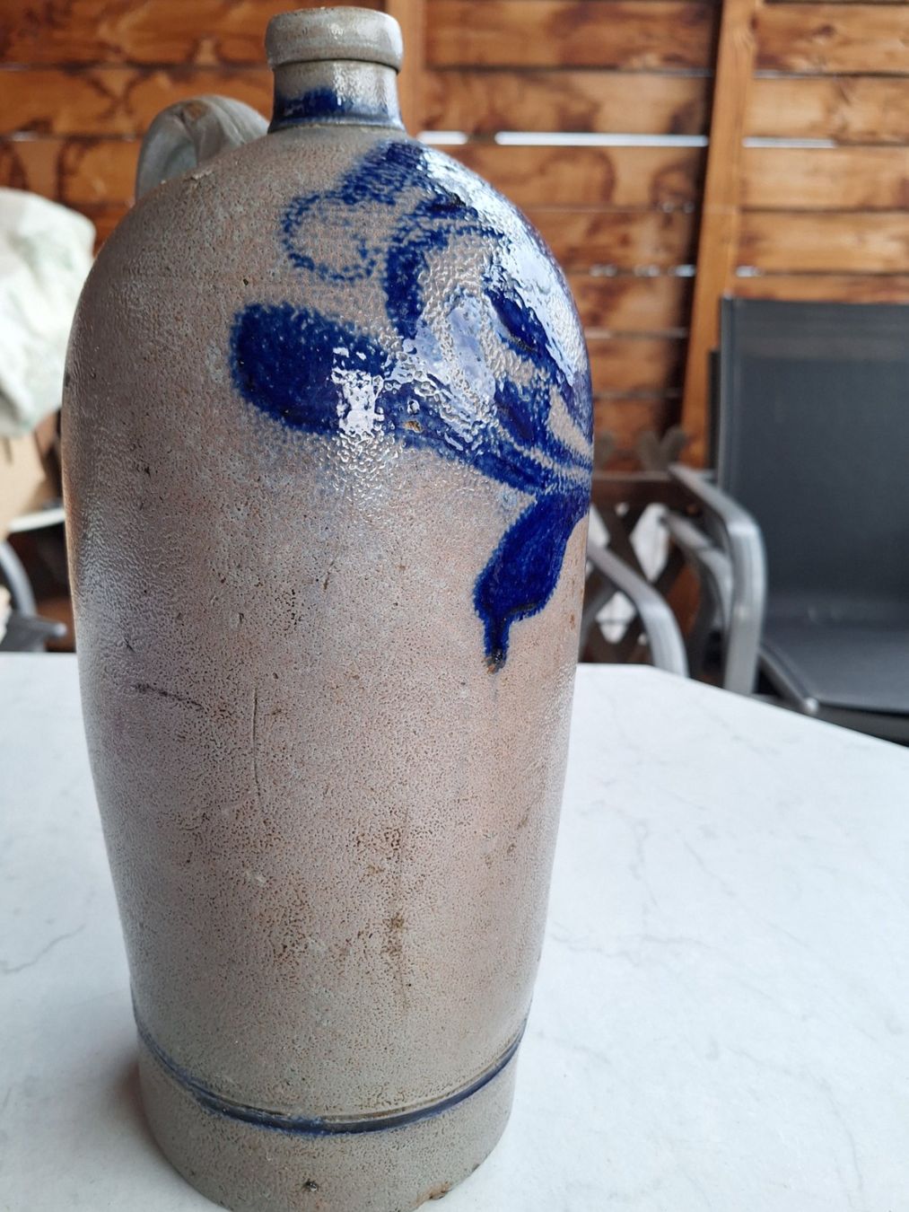 Caraffe: GROSSE ALTE KERAMIKKARAFFE – Usato da Huttwil venduto da Kunterbuntli