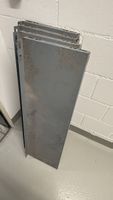 Regalelemente Metall grau und Zubehoer gebraucht 5 Stueck