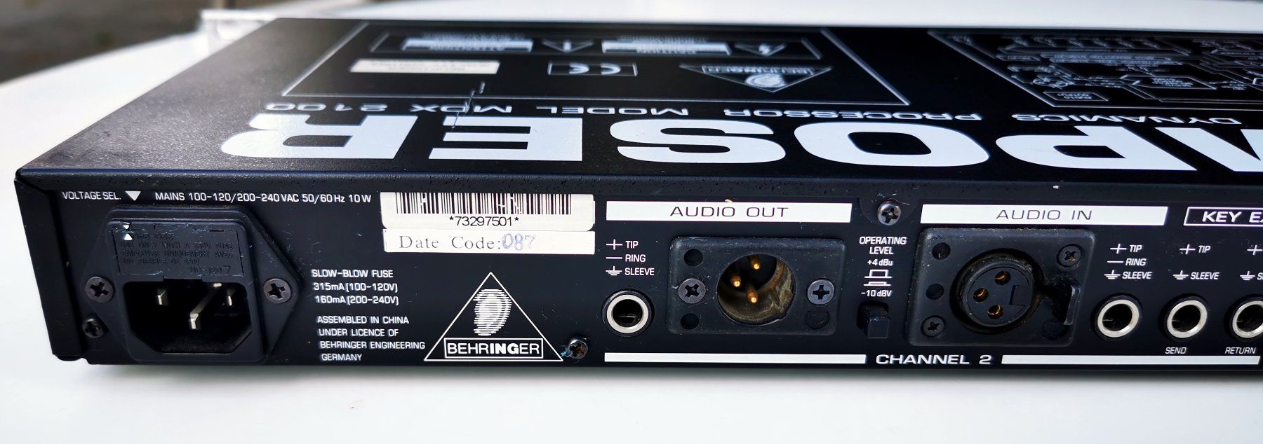 Behringer Equalizer: Behringer Composer MDX 2100 Dynamics Processor – Gebraucht aus Wohlen AG von Sreichmuth 6