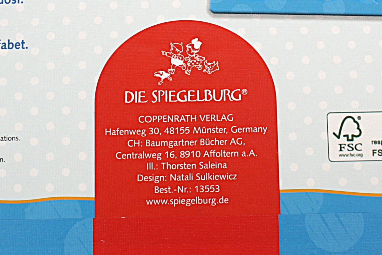 Puzzles: DIE SPIEGELBURG - Das ABC-Puzzle – D'occasion à Zollikofen par Restwert_Zollikofen 2