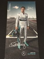 Signierte Nico Rosberg Autogrammkarte 2015 Top!
