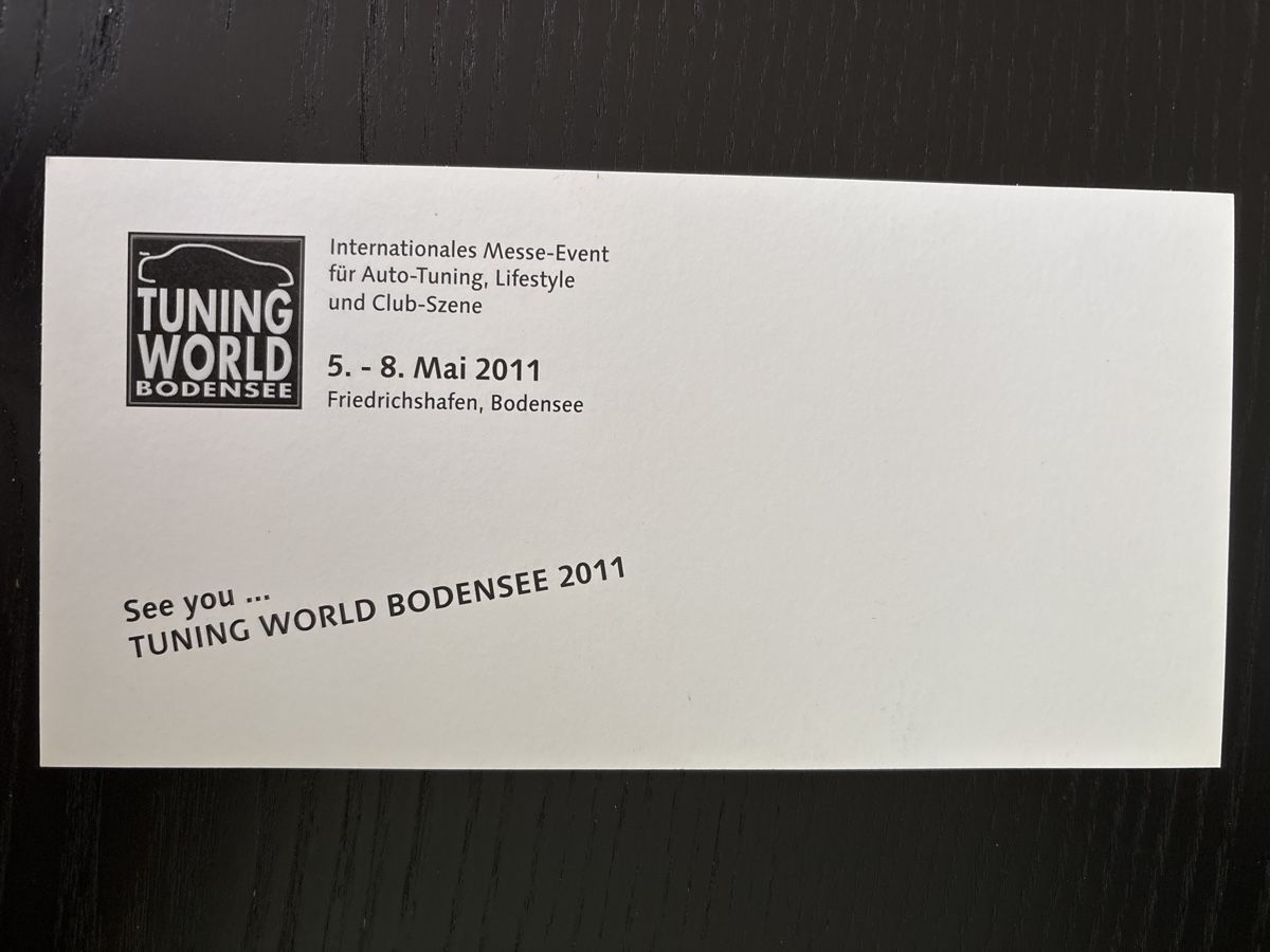 Autogramme: Tuning World Bodensee 2011 Ticket & Autogramm Miss 2010 – Gebraucht aus Uetendorf von hoisle 1