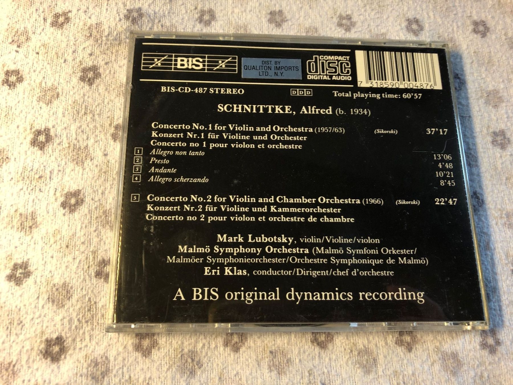 CDs: Alfred Schnittke Violinkonzerte Nr. 1 & 2, CD – D'occasion à Schübelbach par Bemafaja 1