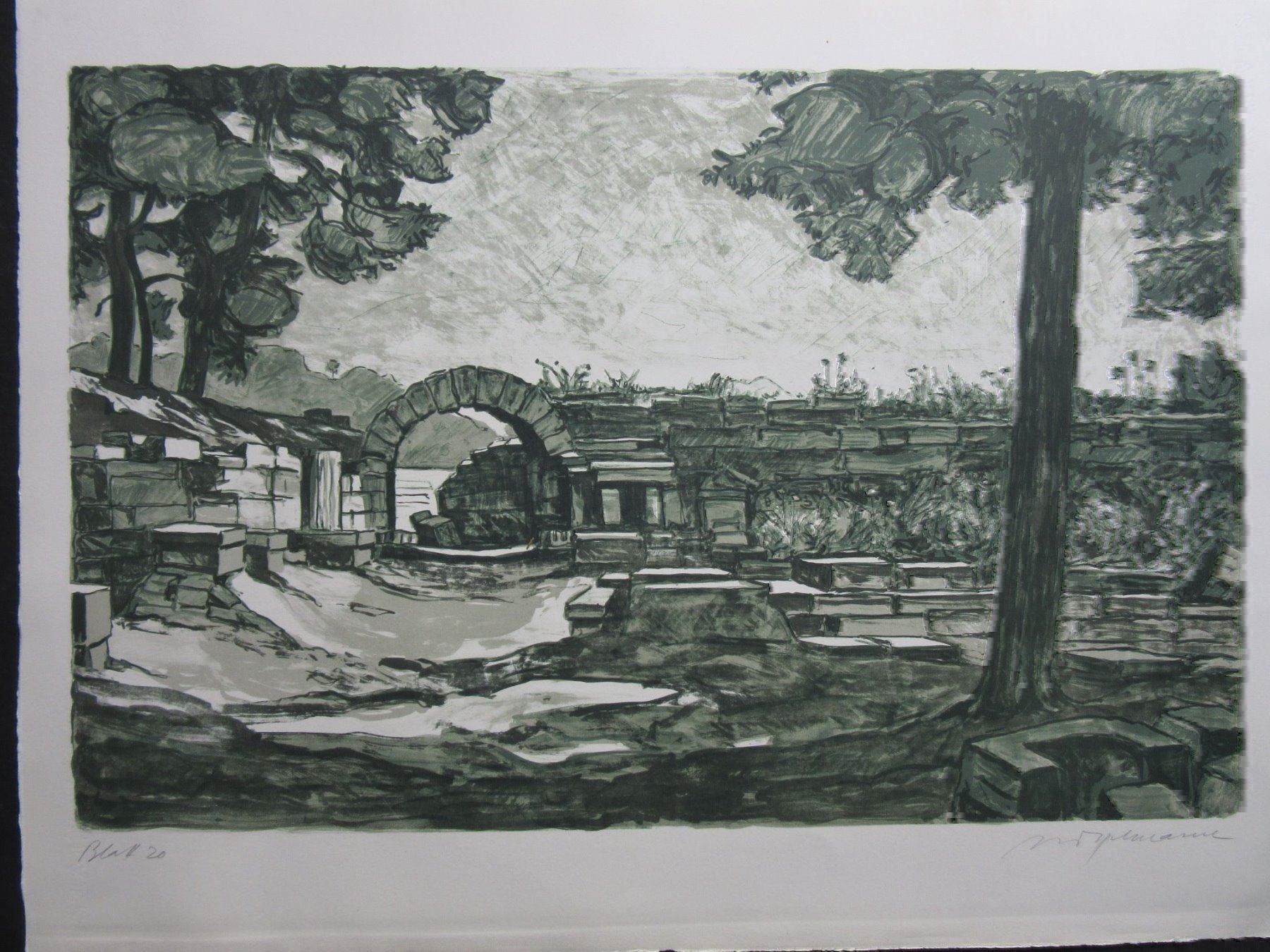 Grafica & Litografie: DIGGELMANN ALEX WALTER  LITHOGRAPHIE – Usato da Gersau venduto da grafik-kunst 2