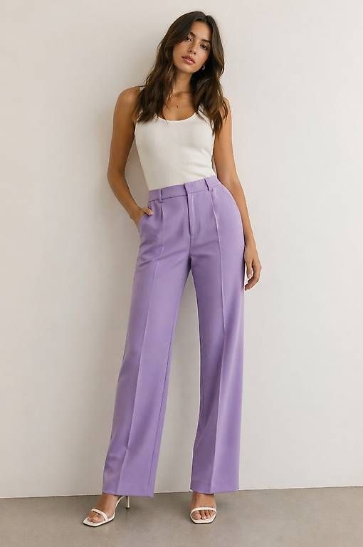 Pantaloni: Pantaloni Zara lilla – Usato da Lugano venduto da mic_zcm7 1