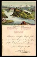 Künstler-AK Luzern, Bürgenstock, 1909