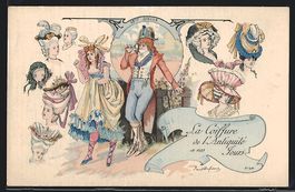 sign. Dufresne: La Coiffure de l'Antiqui