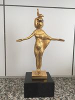 Selket - Aegyptische Goettin Bronze, vergoldet, mit Zertifik