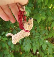 Amigurumi Schlüsselanhänger mit Dachshund  Dackel