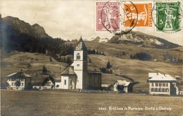 Brülisau   AI   mit Marwies, Säntis und Ebenlp      um 1921