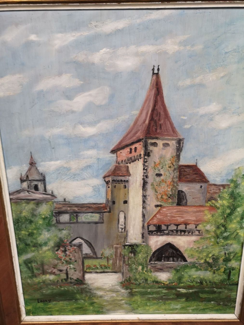 Gemälde: LE CHÂTEAU D'ESTAVAYER en 1935 – Gebraucht aus Genève von Qanil77 1