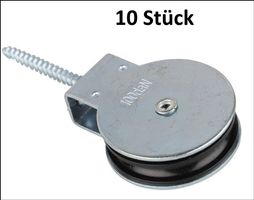 10 Stk. Vogelrolle verz. 50 mm Nylonrolle. Gratis Lieferung!