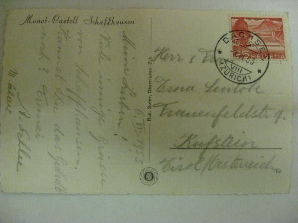 Cartoline postali: AK  Schaffhausen Schillerglocke – Usato da Gundetswil venduto da Egro01 1