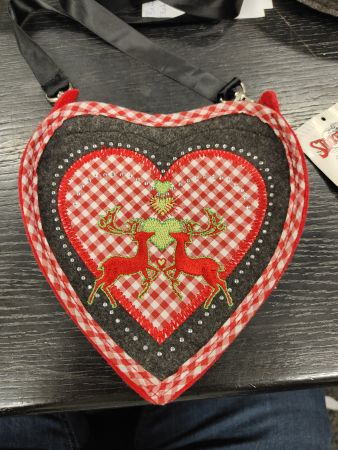 Kleine Trachten Handtasche Herzform
