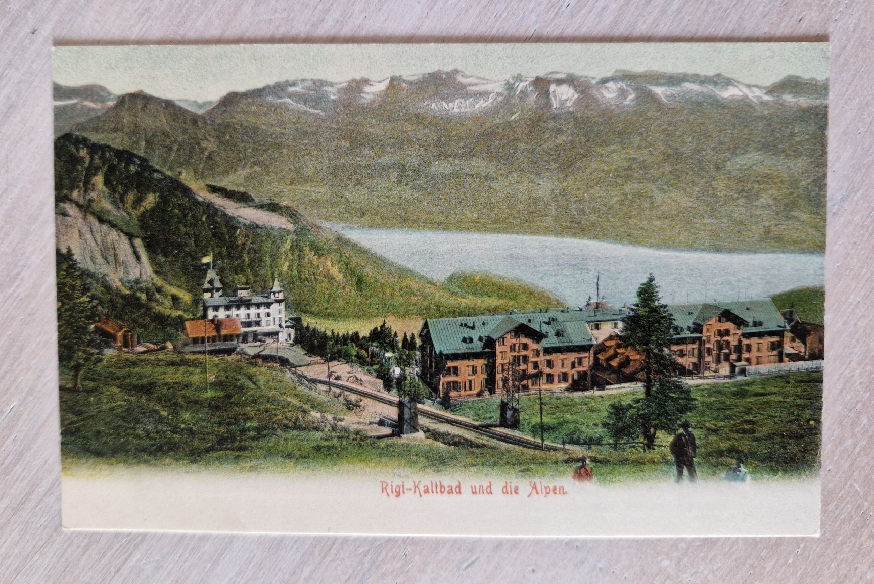 Cartoline postali: Rigi-Kaltbad und die Alpen – Usato da Ebikon venduto da Donar50