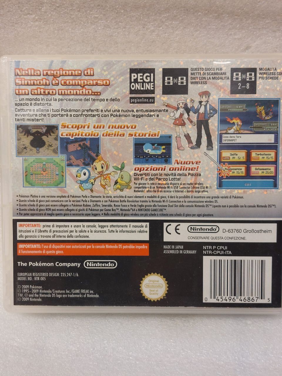 Nintendo Giochi: Pokemon Versione Platino - Nintendo DS – Usato da Pambio Noranco venduto da Pol69 2