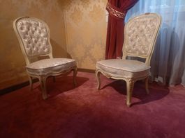 Paire de chaise basses Style Louis XV