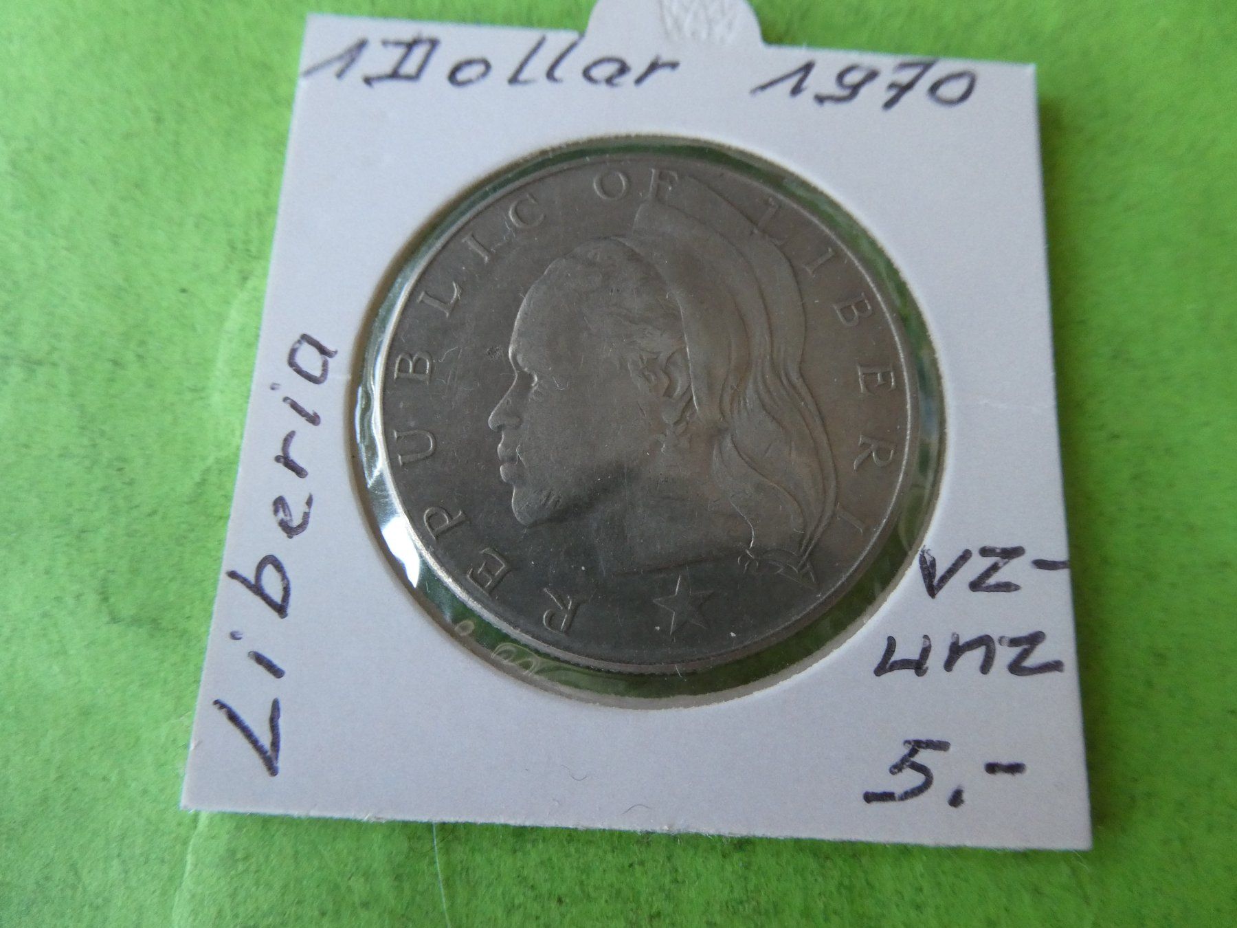 Alle Münzen: LIberia 1970, 1 Dollar – Gebraucht aus Hinterforst von Rohusri