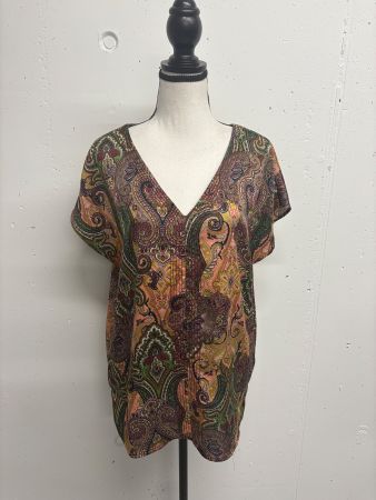 Esprit Shirt mit Paisleymuster Grösse 40 beige grün Bluse